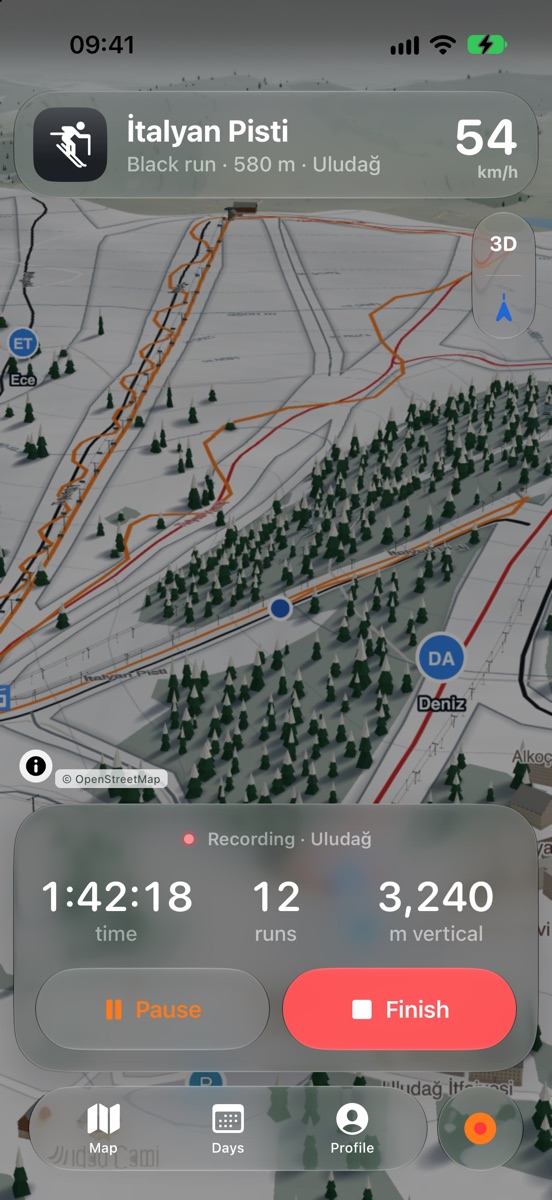 Recording in dark mode